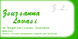 zsuzsanna lovasi business card